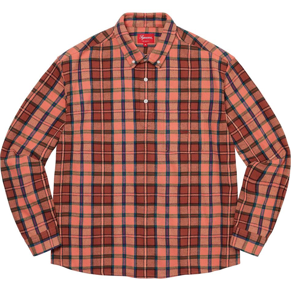 Camisas Supreme Pullover Plaid Flannel Rosas | Supreme 251TV